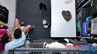 BIG BUTT MILITARY GIRL CAUGHT STEALING! Remy Woods Punished Hard by Tony Marzo in Garage