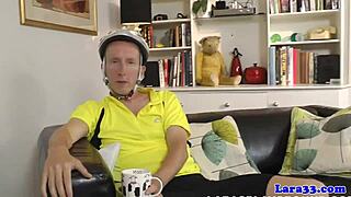 english milf bent over in heels for doggystyle facial cumshot