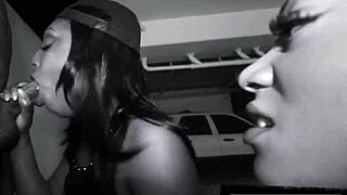 ebony sluts crave sucking big black cock outdoors in public spots!