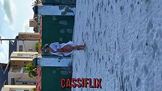 he spots me on beach invites to apartment fucks my ass pussy with huge cock complete homemade action