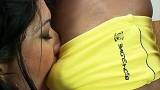 WHOA! SHEMALE STAR SABRINA SHOCKS LOVER WITH HER THROBBING TRANNY COCK
