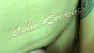 Calia Qadehs Begs for Creampie Cumshot Filling Her Panties and Dripping Pussy in Hot Session