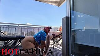 Fat Argentinian ass fucked hard by stranger on new year's