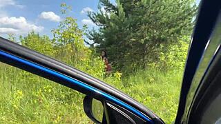 i asked the bitch to fix car but she deepthroats my cock instead