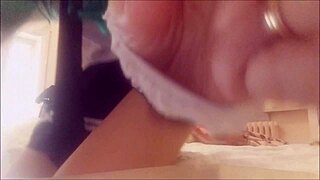 Nerdy step sister moans in miniskirt vaginal insertion exam