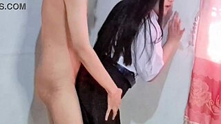 18yo Japanese Student Fucks Cowgirl Creampie After School Uncensored Cosplay