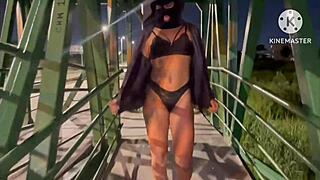 married woman bareback fucked hard public street light live amateur exhibition