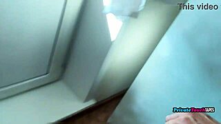 amateur russian chubby couple fucks doggystyle in kitchen with wet pussy