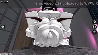 i pound my hot italian girlfriend's tight pussy hard right in roblox game world