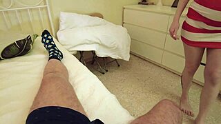 curious cam catches pregnant wife eagerly throating hubby's cock at home