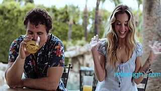 petite blonde rekindles with ex boyfriend licking pussy then crazy fucking