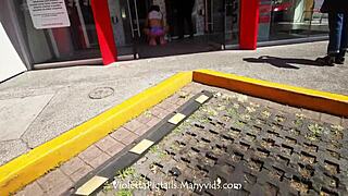 skinny big-ass cdmx tranny flashes gaping toy publicly