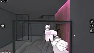 i pound my hot italian girlfriend's tight pussy hard right in roblox game world