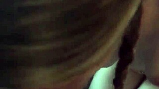 Watch her deepthroat then fuck doggystyle with those pigtails bouncing