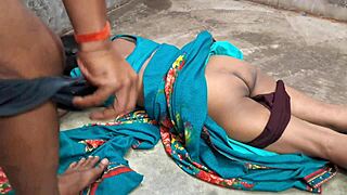 Desi indian bride strips fully nude for boss's thick cock pounding her tight pussy