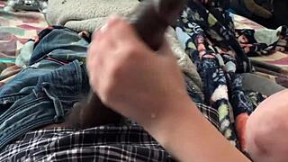 Stepsis Soaks Pussy Watching Xvideos Pulls Out Bro's Bbc Jacks It Then Takes Missionary Creampie!