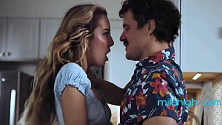 petite blonde rekindles with ex boyfriend licking pussy then crazy fucking