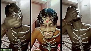 i'm addicted to licking this beautiful desi village wife's shaved pussy ranch style.