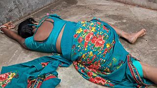 Desi indian bride strips fully nude for boss's thick cock pounding her tight pussy