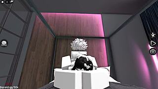 i pound my hot italian girlfriend's tight pussy hard right in roblox game world