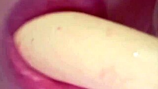 elzakom teases her sweet pussy lips with dildo so pretty