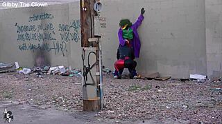 What if Harley Quinn meets Joker clown for huge BBC ass pounding cosplay?