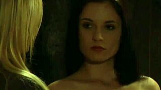 Perfect Curvy Pale White Lesbian Slave Bound Fingered and Licked to Orgasm