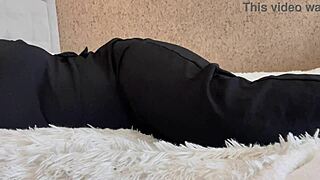 that arab teen sneaks in without panties flashing her wet pussy