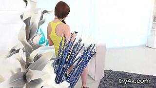 Innocent teen sucks pov cock before tight pussy banging