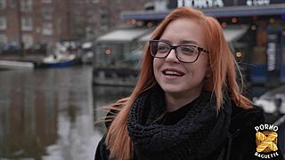 joyce the sublime redhead takes a huge cock in lingerie