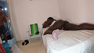BIG BLACK COCK SLAMS NEGONA'S WET PUSSY - FERNANDA CHOCOLATTE SWALLOWS LOAD!