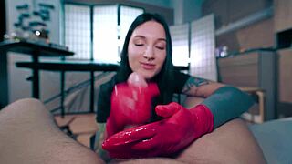 oh god sexy nurse those latex gloves got my patient cum so fast
