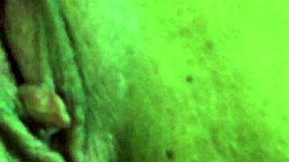 Wife explores vibrator depths under his firm control