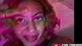 Tattooed goth nali marie tempts with pierced nipples and shaved slit for deep exploration