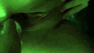 Amateur milf bends over for bottle insertion stretching her pussy doggystyle