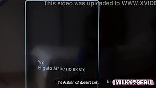 Stepbro can't resist huge tits on submissive maid