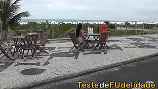 GRABBING THIS HOT BRAZILIAN BRUNETTE'S BIG ASS FROM THE BEACH FOR INTENSE ACTION