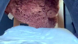 jeans grind hides her secret facesitting thrill on mr bear
