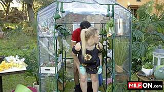 Jenna Starr's Massive Tits Bounce in Garden Fuck!