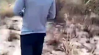 Naughty Chinese Cam Girl Hooks Rural Cow Herders for Silky Stockings 3P Anal Self Masturbation Finish