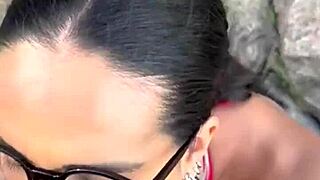 Mamei Unknown Brazilian Brunette Pierced Ponytail Public Beach Fuck