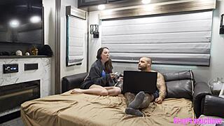 one chat roulette spin and step-brother claims my virgin pussy doggystyle