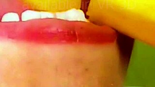 She chews carrot bites for vore swallow