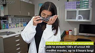 Aria Nicole's feet pampered by Doctor Tampa in close-up massage