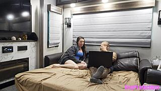 one chat roulette spin and step-brother claims my virgin pussy doggystyle