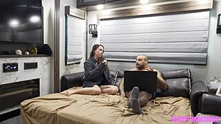 one chat roulette spin and step-brother claims my virgin pussy doggystyle