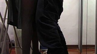 milf in pantyhose irons then gets groped and fucked hard