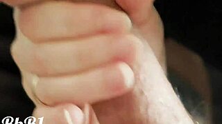 he explodes when my tongue caresses his cock perfectly