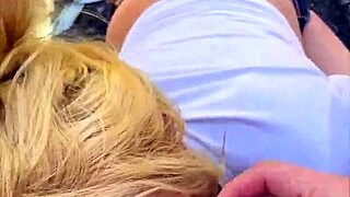 i'm on the street in glasses giving this deepthroat blowjob then huge facial cums everywhere