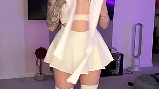 dirty lady bouncin huge melons ass spankin solo dildo fun